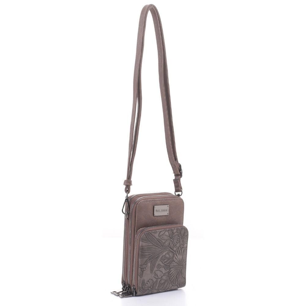 5764 Gina Espresso Small Crossbody Purse - Small Travel Purse Cell Phone